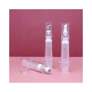 5ml de aço acrílico bola Airless rosto toner olho soro óleo essencial olho creme rolo em garrafas