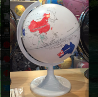 Globe terrestre à colorier pour enfants de 20 cm, fait main, carte du monde DIY, géographie, marque OEM, vente en gros