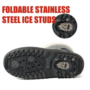 <span class=keywords><strong>Botas</strong></span> de Nieve Iridiscentes Impermeables <span class=keywords><strong>para</strong></span> <span class=keywords><strong>Mujer</strong></span>, <span class=keywords><strong>Botas</strong></span> de Invierno Gruesas <span class=keywords><strong>para</strong></span> Todas las Estaciones con Crampones, Tallas de Juvenil a Adulto, Venta al Por Mayor - Product Image 2