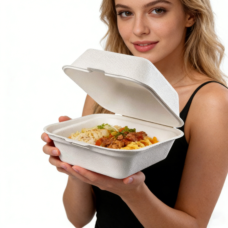 Compostable PFAS FREE Biodegradable Takeaway Boxes