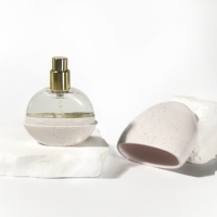 Flacon de parfum de luxe rond, emballage pour huiles essentielles, flacon pulvérisateur vide pour parfum – Vente chaude