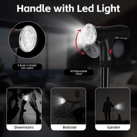 Canne de marche à quatre pieds en alliage d'aluminium, avec lumière LED, pour personnes âgées, vente chaude