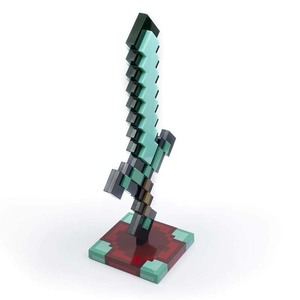 Lámpara de Escritorio con Forma de Espada de Cristal Estilo Pixel, Adorno de Luz Nocturna, Espada que Cambia de Color, Artículo de Juego, Regalo, Modelo - Product Image 6