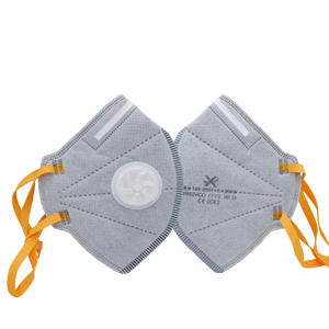 Respirator karbon sekali pakai FFP2 NR D EN149, masker wajah antidebu bersertifikasi untuk industri - Product Image 2