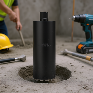 Broca de diamante de 5 pulgadas de diámetro y 14 pulgadas de profundidad con vástago hexagonal para perforación de hormigón y mampostería - Product Image 2