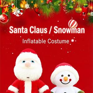 Disfraz Inflable <span class=keywords><strong>de</strong></span> Santa Claus, <span class=keywords><strong>Traje</strong></span> <span class=keywords><strong>de</strong></span> Personaje Animado para Adultos, Ideal para Fiestas, Eventos y Videos Festivos <span class=keywords><strong>de</strong></span> TikTok - Product Image 5