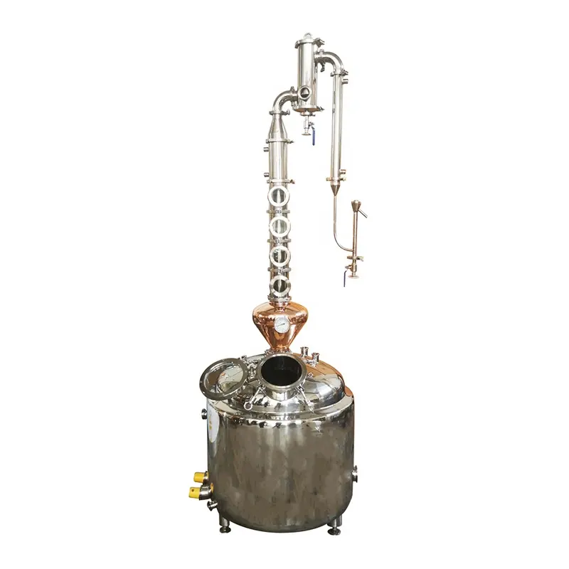 20L 50L 70L 100L 150L 200L small stainless steel copper electric vodka brandy rum gin whiskey home distillation still distiller