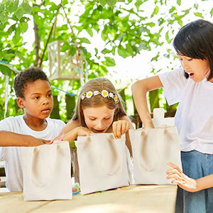 Bolsas de mano de sublimación con logotipo imprimible en blanco, tamaño personalizable, bolso de lona de color sólido, bolso de hombro liso de algodón de lona, mini - Product Image 3