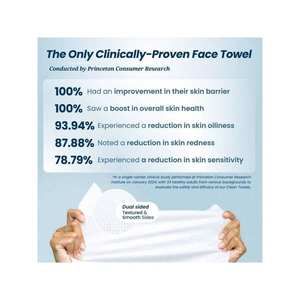 Toallitas Desechables Shesmile Clean Towels XL, Paquete de 50, para Desmaquillar Adultos - Product Image 4