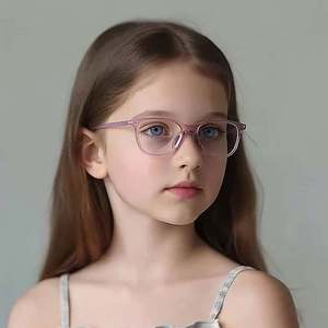 Lunettes optiques pour enfants TR90, anti-lumière bleue, avec logo personnalisé, mode 2025, pour garçons et filles, montures de lunettes pour étudiants - Product Image 2