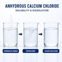 Chlorure de calcium anhydre en poudre, haute pureté, qualité industrielle, produit chimique