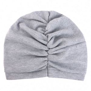 Fashion Waffle Pre <b>Tied</b> Headwrap European American Style Solid Color Multifunction Stretch Cotton Inner Hijabs Bonnet for Ladies - Product Image 6