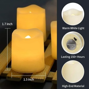 Velas LED tipo tea light, bombillas LED para velas, velas con luces LED, velas <span class=keywords><strong>de</strong></span> gel, velas decorativas - Product Image 3