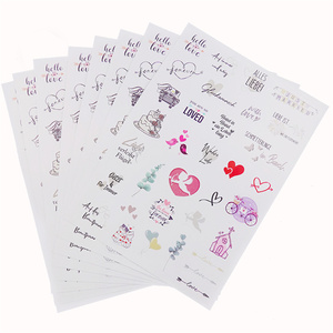 Autocollants adhésifs personnalisés pour chat Puzzle en papier imperméable à l'eau, dessin animé, jeux pour enfants, bougies, cadres photo - Product Image 6