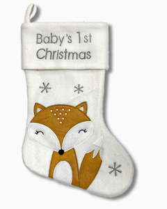 DAMAI Chaussettes de Noël en coton tricoté doux et personnalisé, motif renard de dessin animé mignon, grandes chaussettes pour enfants et bébés, idéales pour les fêtes de fin d'année - Product Image 3