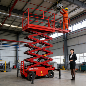 Mobile <b>Scissor</b> <b>Lift</b> Aerial Work Platform Electric Diesel Engine Outdoor 8m 10m 12m man Cage Electric Vertical <b>Lift</b> up to 10m - Product Image 6