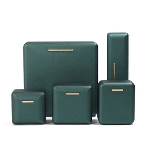 Wholesale Luxury Velvet PU Leather Jewelry Display <b>Box</b> Rectangle Shape High-End Storage for Rings <b>Earrings</b> Pendants - Product Image 3