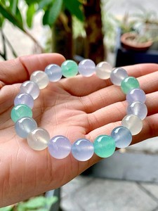 สร้อยข้อมือโรสควอตซ์พลังงานแห่งความรักขนาด 10 มม. สำหรับผู้หญิงและผู้ชาย สายรัดข้อมือประดับลูกปัดแฟชั่น - Product Image 5