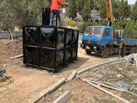 Réservoir de stockage d'eau souterraine BDF en acier pressé, modulaire sectionnel, osmose inverse, 3000L/heure, conteneurs souterrains pour eaux de pluie