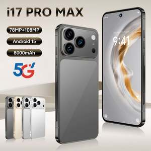 Smartphone 17 Pro Max Premium <span class=keywords><strong>5G</strong></span>, écran HD large de 7,3 pouces, double SIM, processeur Déca-Core, appareil photo arrière 108MP, occasion en bon état, <span class=keywords><strong>couverture</strong></span> cellulaire LTE - Product Image 5