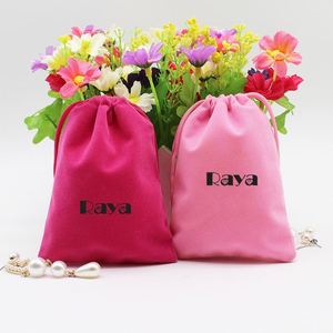Pochettes cadeaux personnalisées en velours, daim et satin avec cordon de serrage, écologiques, pour bijoux, montres, colliers et pierres précieuses, vente en gros - Product Image 6