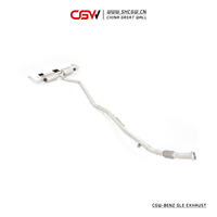 Système d'échappement Catback en acier inoxydable avec silencieux à valve pour Mercedes Benz GLE450 AMG 2.5T 2024-