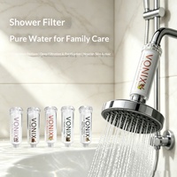 Cartouche de pommeau de douche à cinq étages avec aromathérapie, élimination du chlore, nutrition à la vitamine C, parfum longue durée, filtre à eau