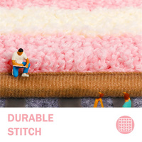 Tapis de bain antidérapants personnalisés en gros, lavables en machine, tapis de salle de bain moelleux et touffetés pour la douche