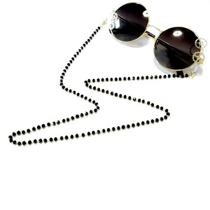 Chaîne de lunettes en cristal noir de style européen et américain, tendance mode été 2023 - Product Image 4