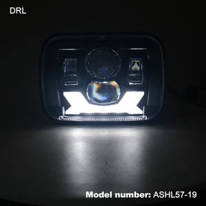 Phare LED 5x7 7x6 pouces avec feux de jour et clignotants, double projecteur, 85W, homologué DOT pour véhicules tout-terrain <span class=keywords><strong>4x4</strong></span>, camions et SUV - Product Image 6