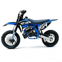 Moto tout-terrain pour enfants KOSHINE MX50 49cc 2 temps avec embrayage automatique, mini motocross pour enfants, course hors route