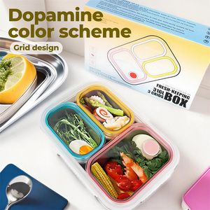Stainless Steel Bento <b>Lunch</b> <b>Box</b> 3 Compartment Leakproof Dishwasher Safe Odor Free Food Container for <b>School</b> Office Travel - Product Image 4