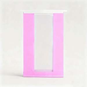 Factory Custom Window White Cardstock Dessert <b>Bag</b> with Free Design Food Paper Pouch with Clear View Panel for Bakery Products - Product Image 2