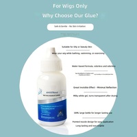 Colle pour perruques et extensions capillaires, adhésif liquide spécifique à la peau, résine imperméable à séchage rapide, adhésif haute résistance en flacon