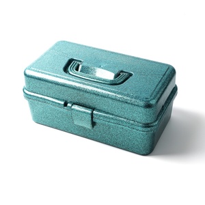 21803c Long Lanh Đầy Màu Sắc Ba Lớp Nhựa Có Thể Gập Lại Dụng Cụ Nghệ Thuật Thủ Công Và Hộp Lưu Trữ Mỹ Phẩm Có Tay Cầm - Product Image 4