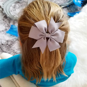 Ganchos para el pelo con moño de 3,5 pulgadas, accesorios de Boutique, cinta de grogrén, horquilla de lazo para niña y bebé - Product Image 2