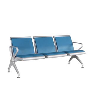 Sillas de espera Yu Min Row con cojín autosellante de PU para exteriores, hospitales, en colores verde, azul y negro, modelo St301p11 - Product Image 2
