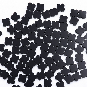 Đá <span class=keywords><strong>Clover</strong></span> tự nhiên Onyx đỏ xanh đen Agate hình bốn hoa 8mm/10mm/12mm bán buôn Dubai - Product Image 4