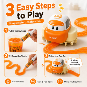 Nuovi Arrivi: Auto Elettrica Mini Slime Creativa Fai-da-te con Tracciato Automatico, Giocattolo Educativo per Bambini - Product Image 6