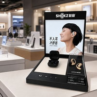 Support d'affichage personnalisé pour casques audio avec éclairage LED, présentoir de comptoir pour magasin d'électronique avec support pour manette, présentoir pour écouteurs