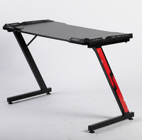 Table d'étude VANBOW en plastique noir avec logo personnalisé Bureau à domicile 110cm avec logo personnalisé