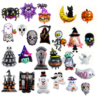 Nicro prix usine Halloween thème fantôme pierre tombale horreur grande feuille debout ballons en aluminium décorations pour la maison ballon de fête