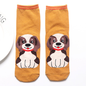 Wholesale 5 Colors Animated Socks Cartoon Dog Womens Animal Cheap Ankle Cute Socks - Product Image 4