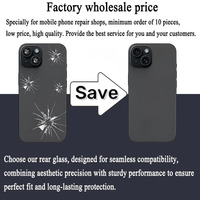 Cache arrière de batterie en verre avec plaque en fer + anneau métallique magnétique pour iPhone 17 Pro Max 16 15 14, boîtier arrière avec lentille d'appareil photo