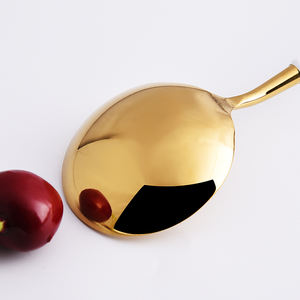 Cubiertos de acero inoxidable chapados en oro para <span class=keywords><strong>restaurante</strong></span>, cuchillo, cuchara, tenedor, cucharón, cubiertos de boda, directo de fábrica - Product Image 5