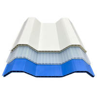 Panneau de toit translucide creux en PVC moderne avec vagues ondulées pour une utilisation en atelier