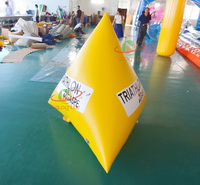 Marque flottante scellée personnalisée Bouée de compétition de triathlon aquatique Grande bouée d'avertissement de natation aquatique