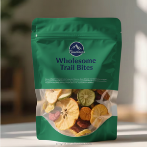 Pochette à soufflet latéral en PET de qualité alimentaire avec barrière à l'oxygène, imprimée avec logo personnalisé, pour aliments pour petits animaux (cavia) - Product Image 1