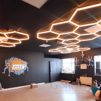 Super Bright Diy Assemblé 12V Hexagone Rgb Économie D'énergie Led Stage Light pour Discothèque Boutique