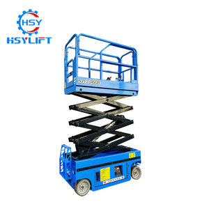 รถยกแบบกรรไกรเคลื่อนที่ ขนาด <span class=keywords><strong>6</strong></span> ม., 8 ม., 10 ม. แบบเตี้ย รับน้ำหนัก 300 กก., 320 กก., 500 กก. สำหรับสายการบรรจุภัณฑ์ - Product Image 1